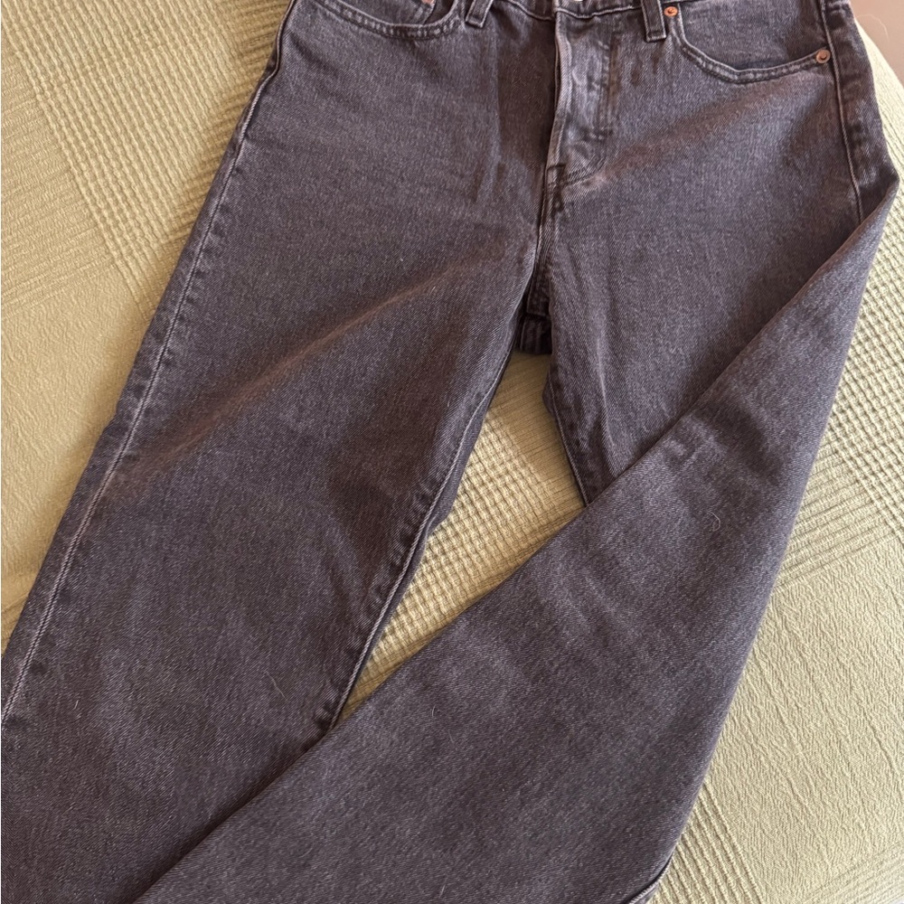 Levi's wedgie straight Charcoal denim - Picture 2 of 3